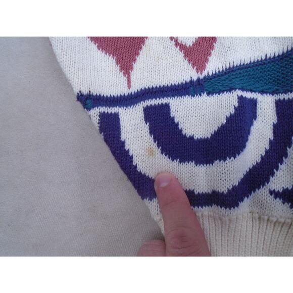 Coogi Style 3D Crewneck Sweater Sz Large Men’s Vintage Hip Hop American Priority - Picture 3 of 12